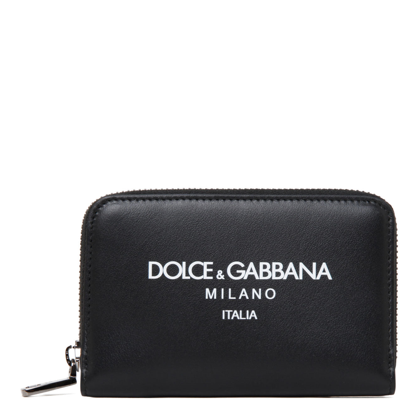 DOLCE &amp; GABBANA Premium Calfskin Mini Wallet for Men