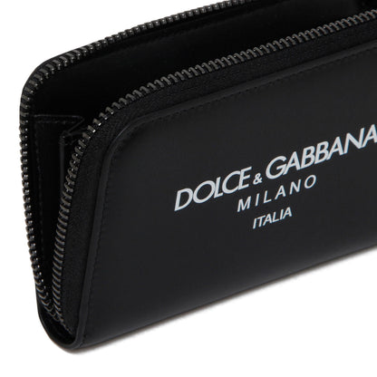 DOLCE &amp; GABBANA Premium Calfskin Mini Wallet for Men