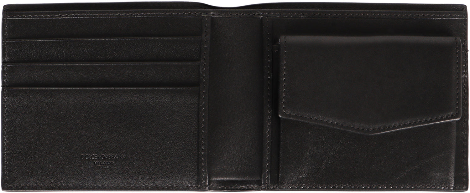 DOLCE &amp; GABBANA Mini Leather Wallet - Elegant Minimalist Design