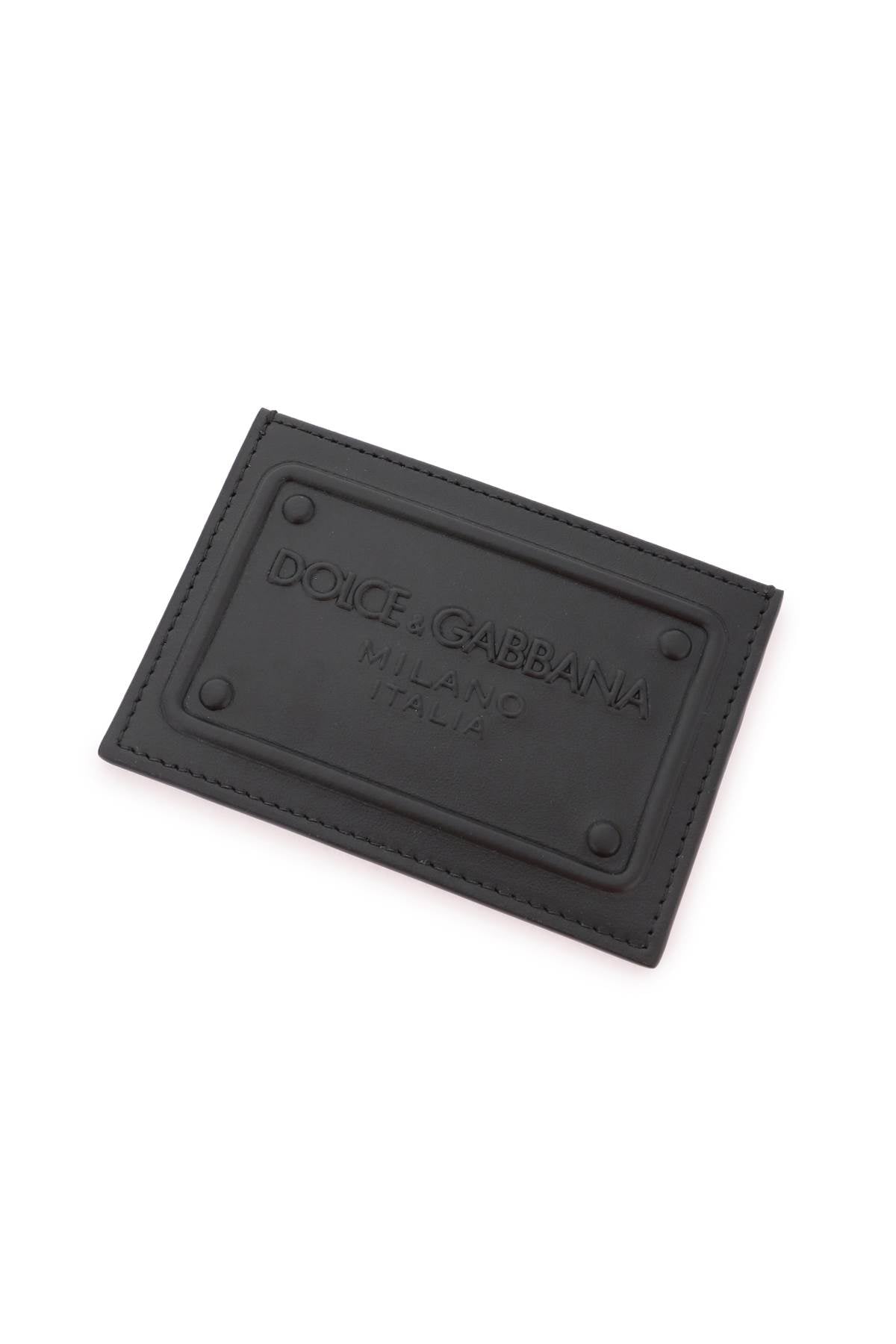 DOLCE &amp; GABBANA Logo Detail Mini Leather Card Holder