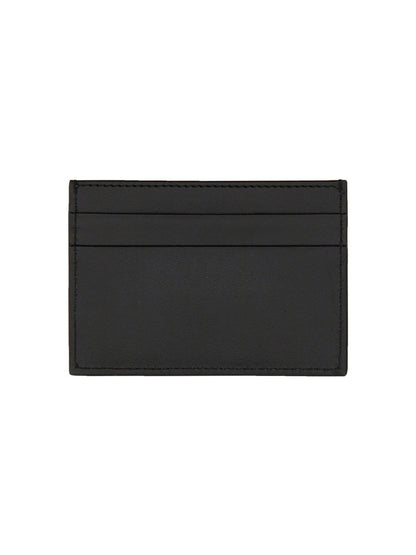DOLCE &amp; GABBANA Leather Mini Card Holder with Logo
