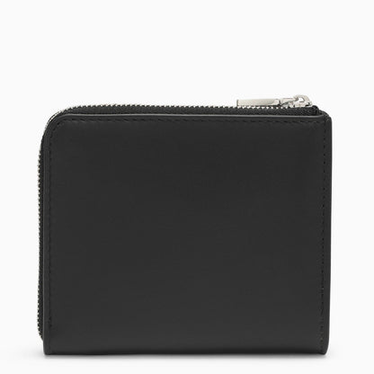 Dolce&amp;Gabbana Black Leather Card Holder With Logoed Plaque