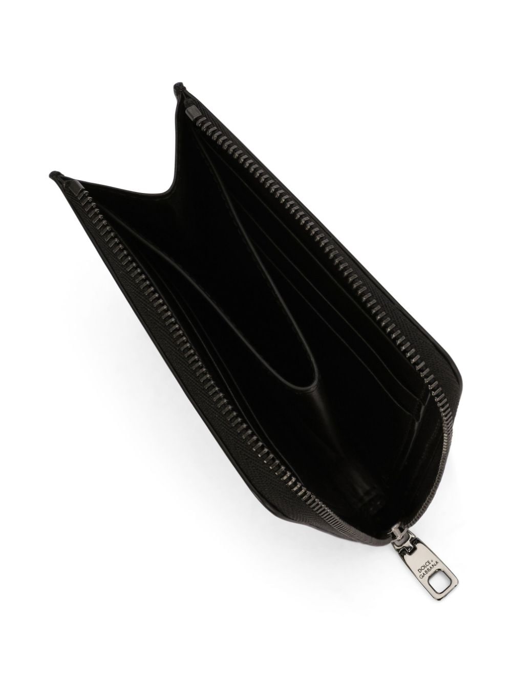 DOLCE &amp; GABBANA Logo Print Leather Mini Wallet
