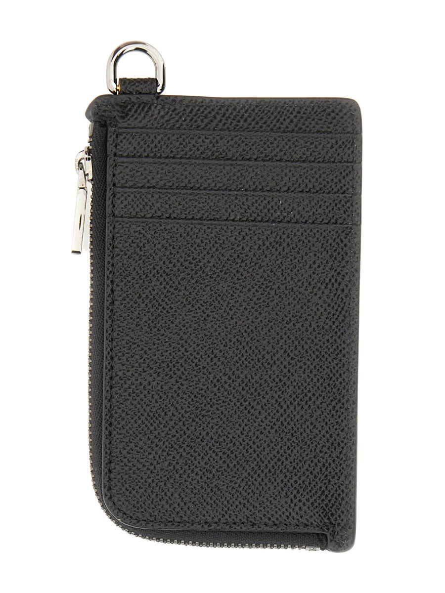 DOLCE &amp; GABBANA Mini Logo Plaque Card Holder