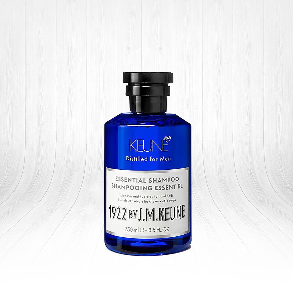 Keune Man 1922 Essential Shampoo for Men - Daily Hair Care, 250ml, Gentle &amp; Effective