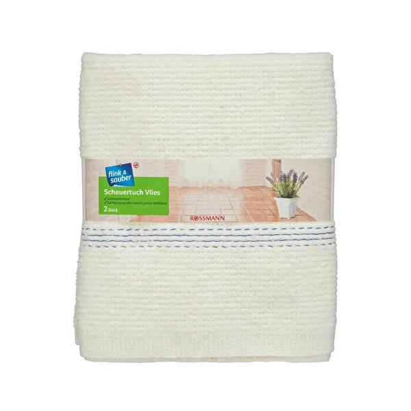 Flink &amp; Sauber Hard Floor Cleaning Cloth - Non-Woven, High Absorption, Durable &amp; Effective Floor Cleaning Wipes