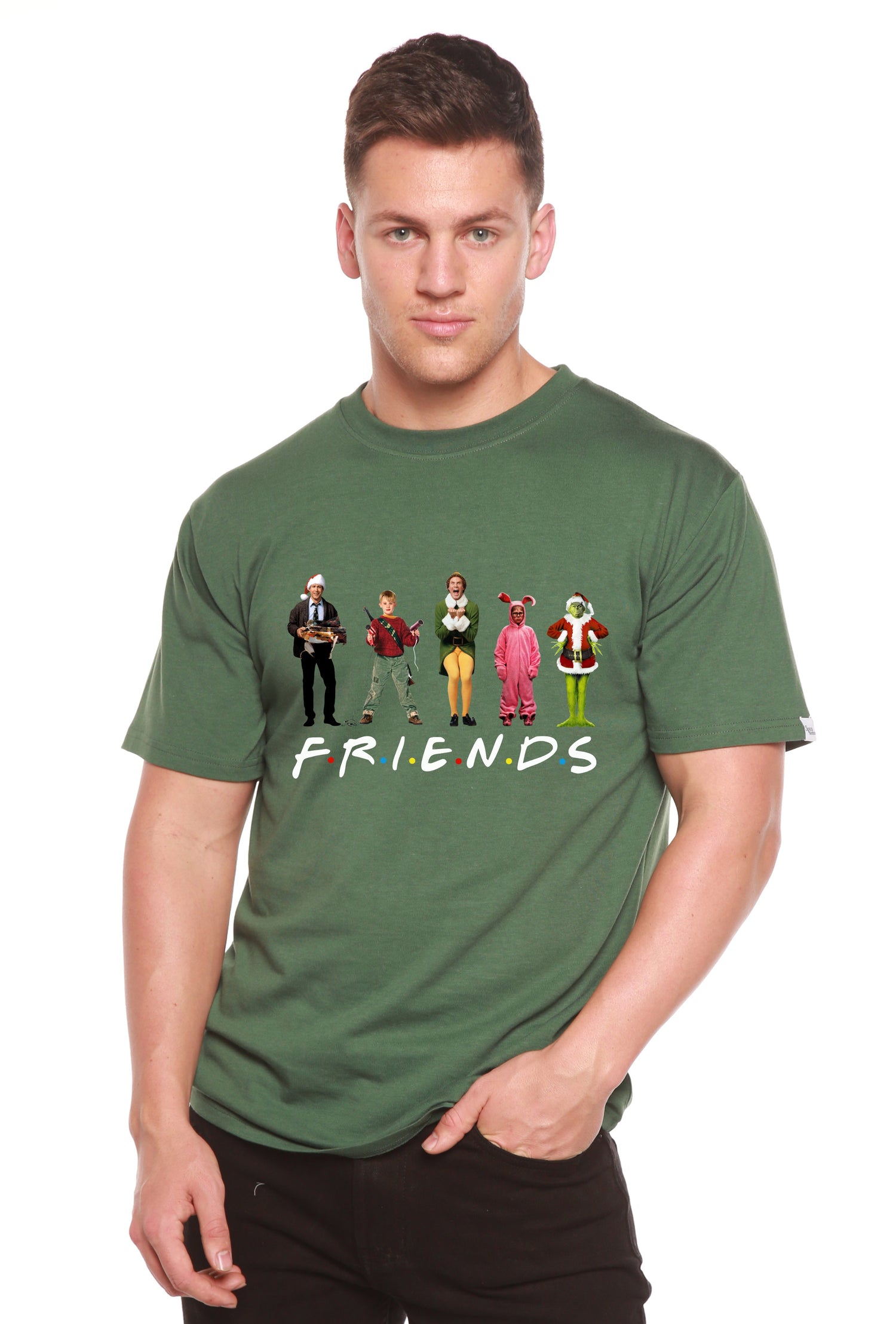 Funny Christmas Movies Printed Men&