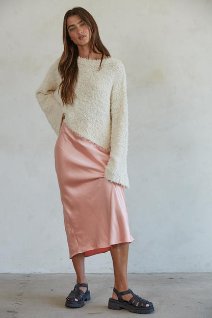 Maybell Sweater Top: Ivory