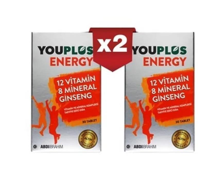 Youplus Energy: Vitamin &amp; Mineral Complex - 60 Tablets - Daily Energy Boost, Overall Health &amp; Wellness Support