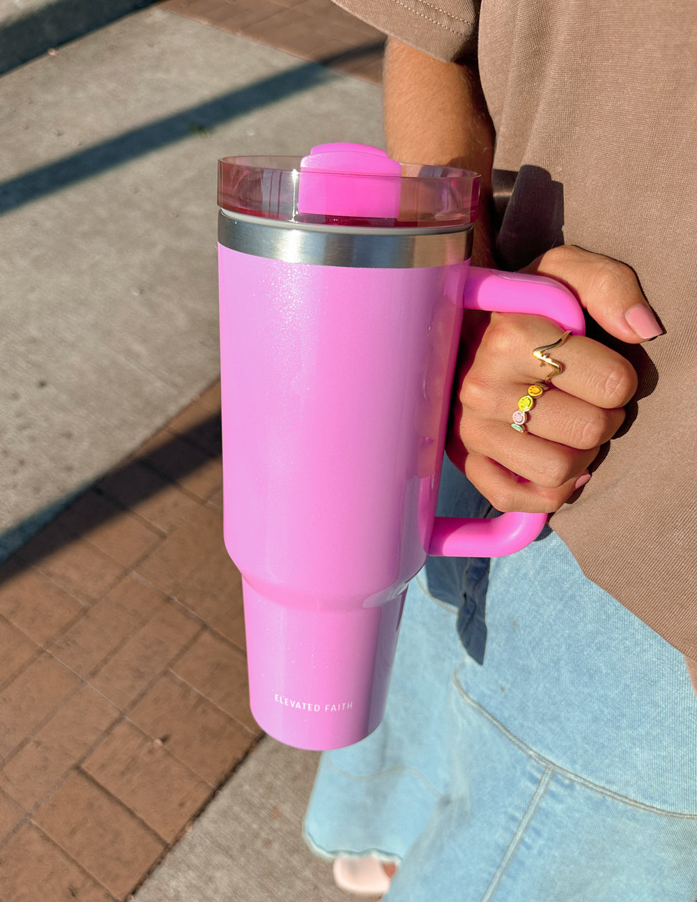 Basics Pink 40 oz Tumbler