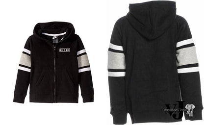 Nike Air Boys Hoodie Sweatshirt Sportswear Full Zip Jacket, 4XS