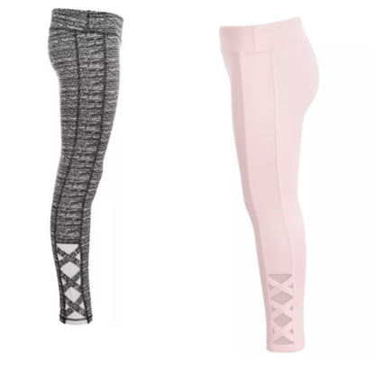 Ideology Big Girls Static-Print Caged Leggings