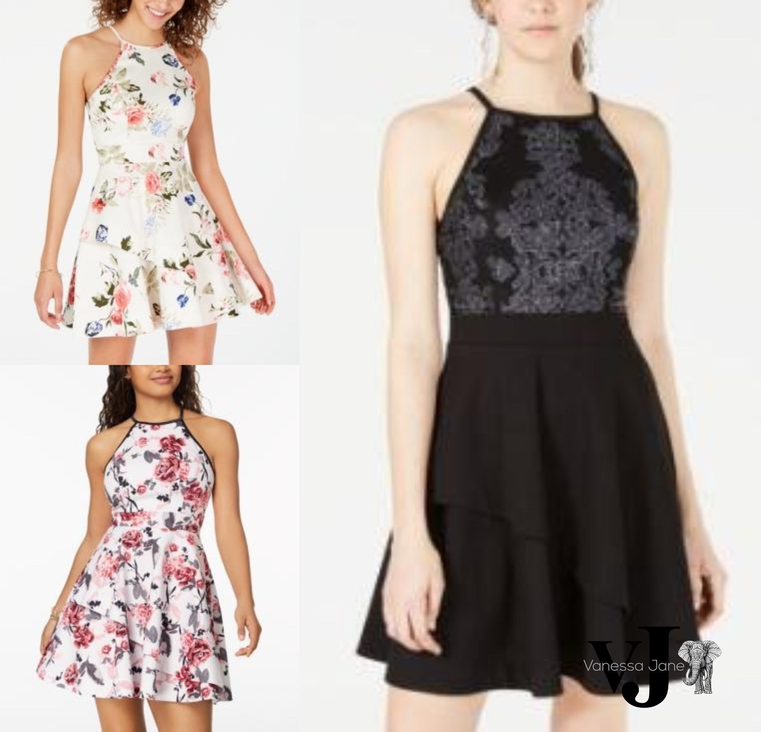 Speechless Juniors Tiered Fit and Flare Dress