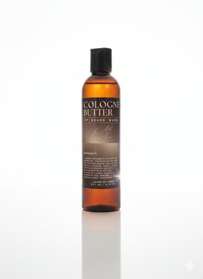 Cologne Butter Unscented Beard Wash for Men | Gentle Beard Cleanser for Daily Grooming &amp; Hydration &amp; Moisturizing