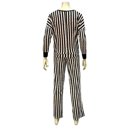 Betsey Johnson  Keep Dreaming Cozy PJ Set Black/White, Size XS