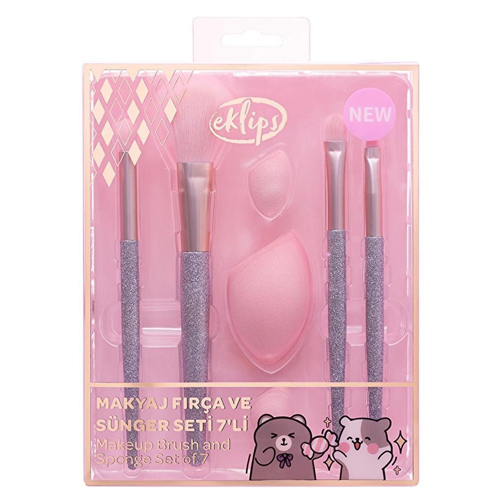 Eklips Character 4-Piece Brush &amp; 3-Piece Sponge Set