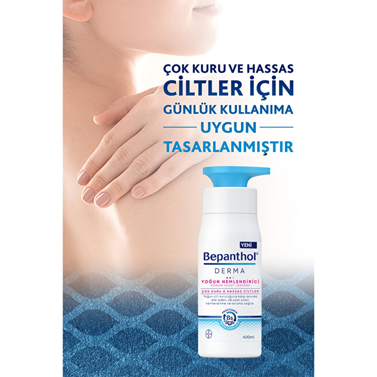 Bepanthol Derma: Intense Moisturizing Body Lotion for Dry, Sensitive Skin - 13.53 fl oz - Soothing Relief &amp; Lasting Hydration