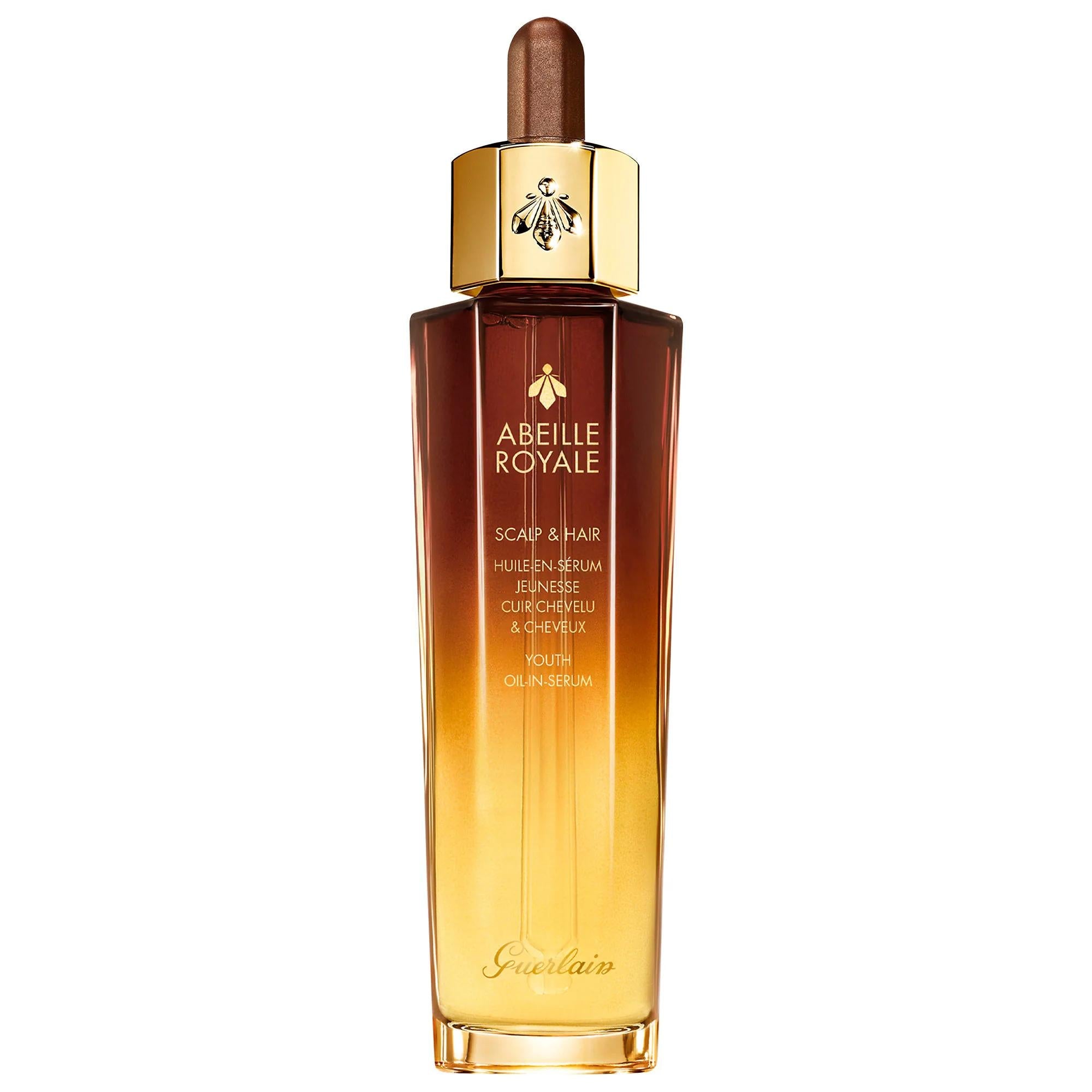 GUERLAIN Abeille Royale Scalp &amp; Hair Youth Oil in Serum - Natural Hair Care Serum for Thicker, Shinier Hair