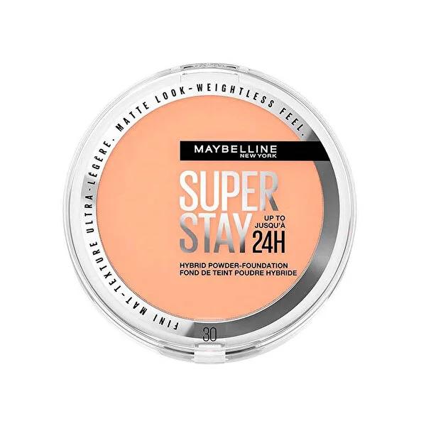 Maybelline SuperStay 24H Hybrid Powder Foundation - Long-Lasting Matte Finish, Vegan Cosmetics for Women