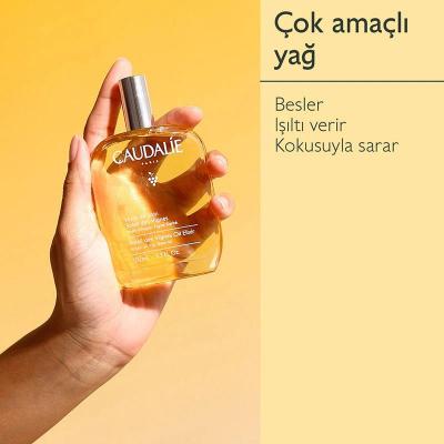 Caudalie Soleil des Vignes Body Oil: Vegan Argan, Shea &amp; Grape Seed for Radiant, Non-Greasy Skin - Hydrating &amp; Fragrant 3.38 fl oz