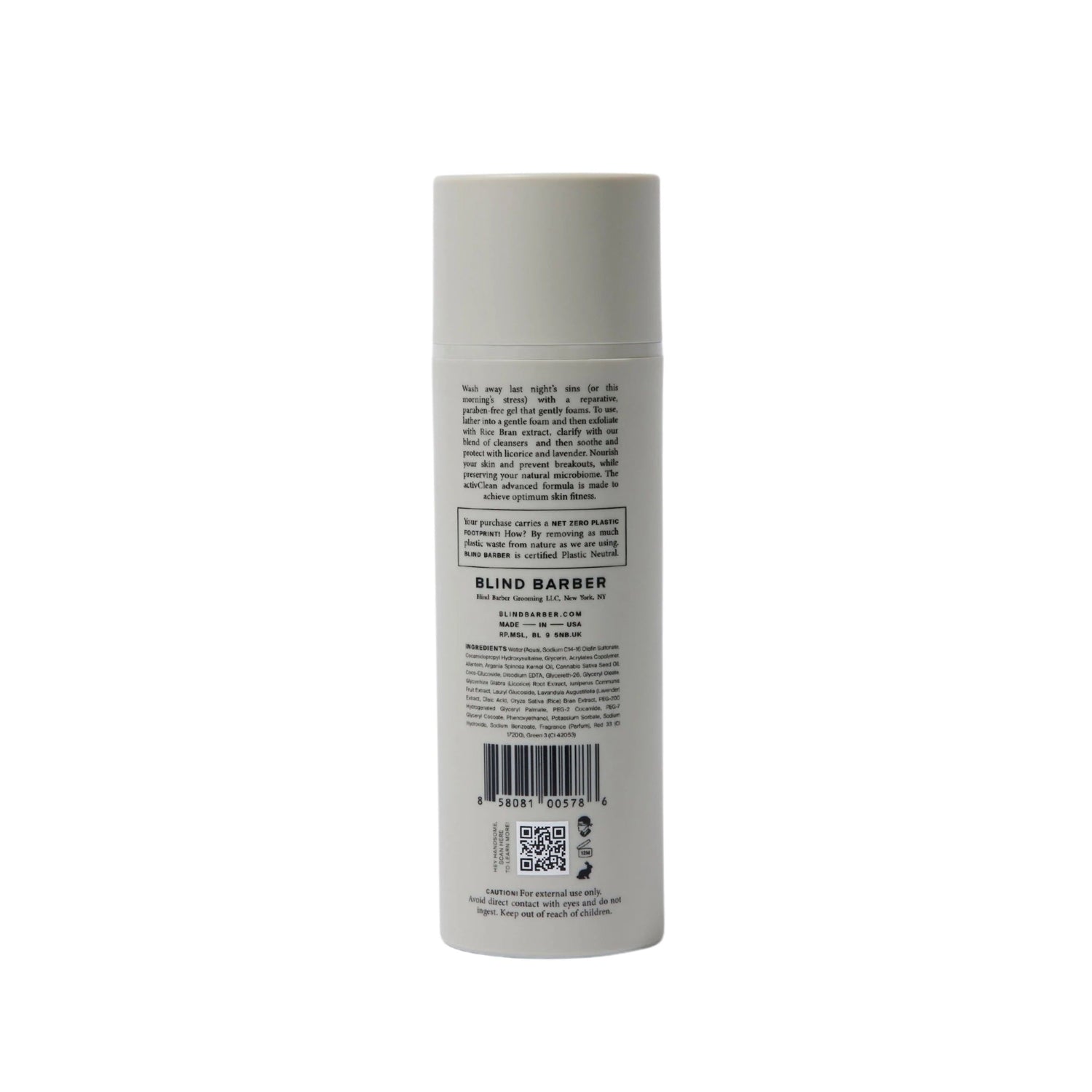 Blind Barber activClean Rice Bran Face Cleanser