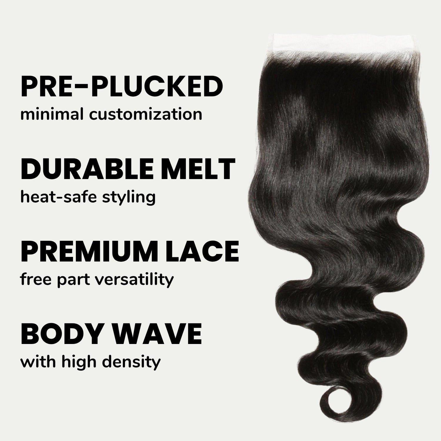Body Wave 6x6 HD Lace Human Hair Closure