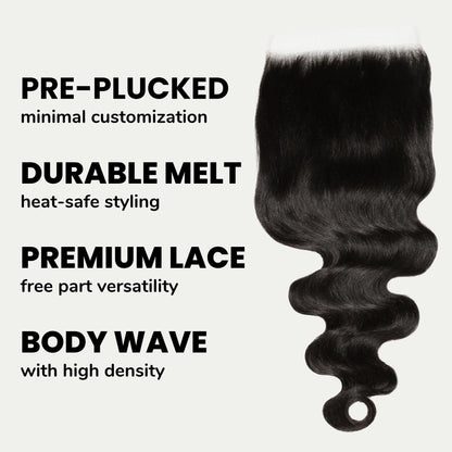 Body Wave 7x7 HD Lace Human Hair Closure