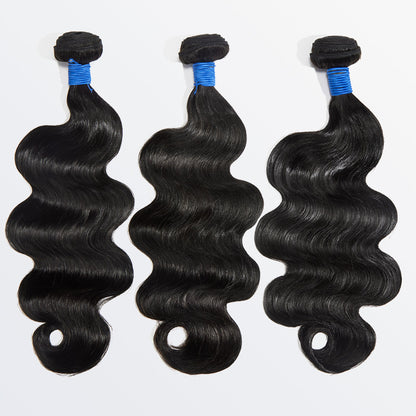 Body Wave Brazilian Human Soft, Full &amp; Naturally Bouncy Virgin Hair Bundles Natural Color 10-30 Inch - Stariahair
