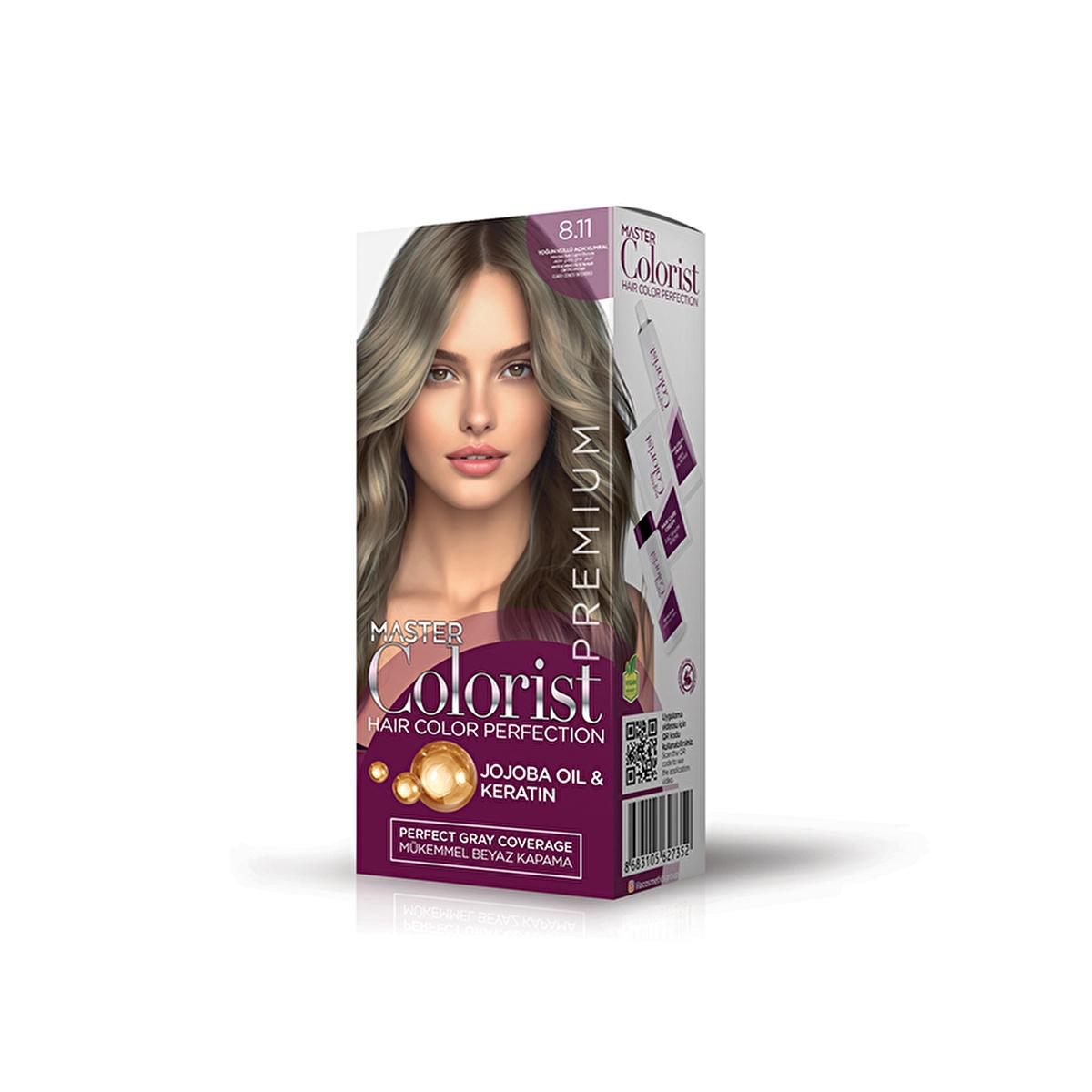 Master Colorist Premium Hair Dye - Permanent Hair Color with Jojoba Oil &amp; Keratin Mask