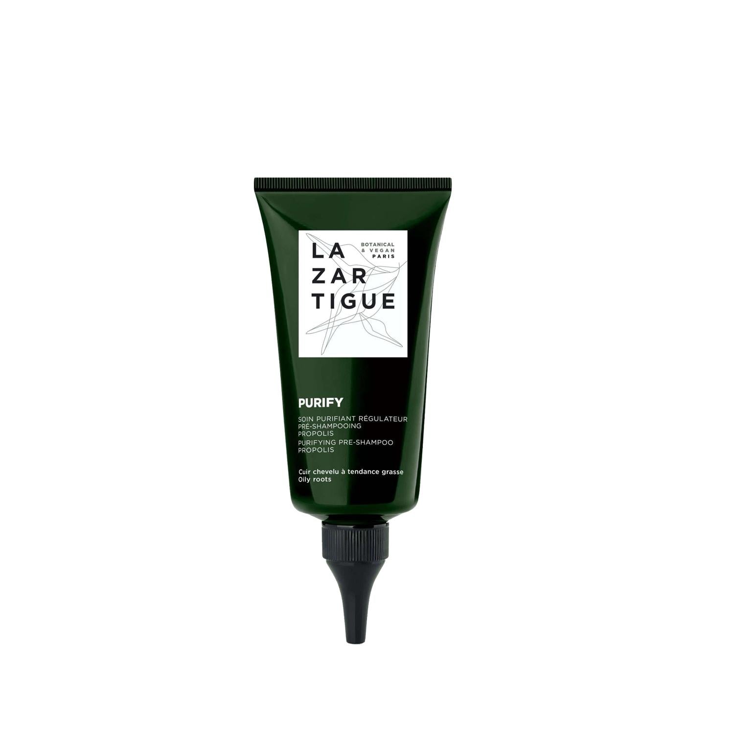 Lazartigue Vegan Scalp Exfoliator: Exfoliating Peeling for Dandruff &amp; Hair Growth - Natural Scalp Cleanser, 75 ml