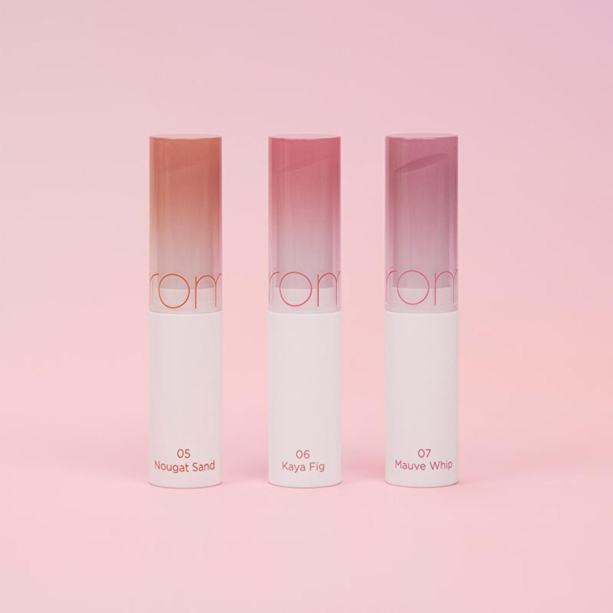 rom&amp;nd Glasting Melting Balm Trio: Hydrating &amp; Glossy Korean Lip Balm Set with Plant-Based Oils for Intense Moisturization