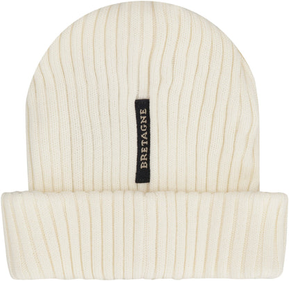 PAUL &amp; SHARK Ribbed Wool Beanie with Front Logo Detail