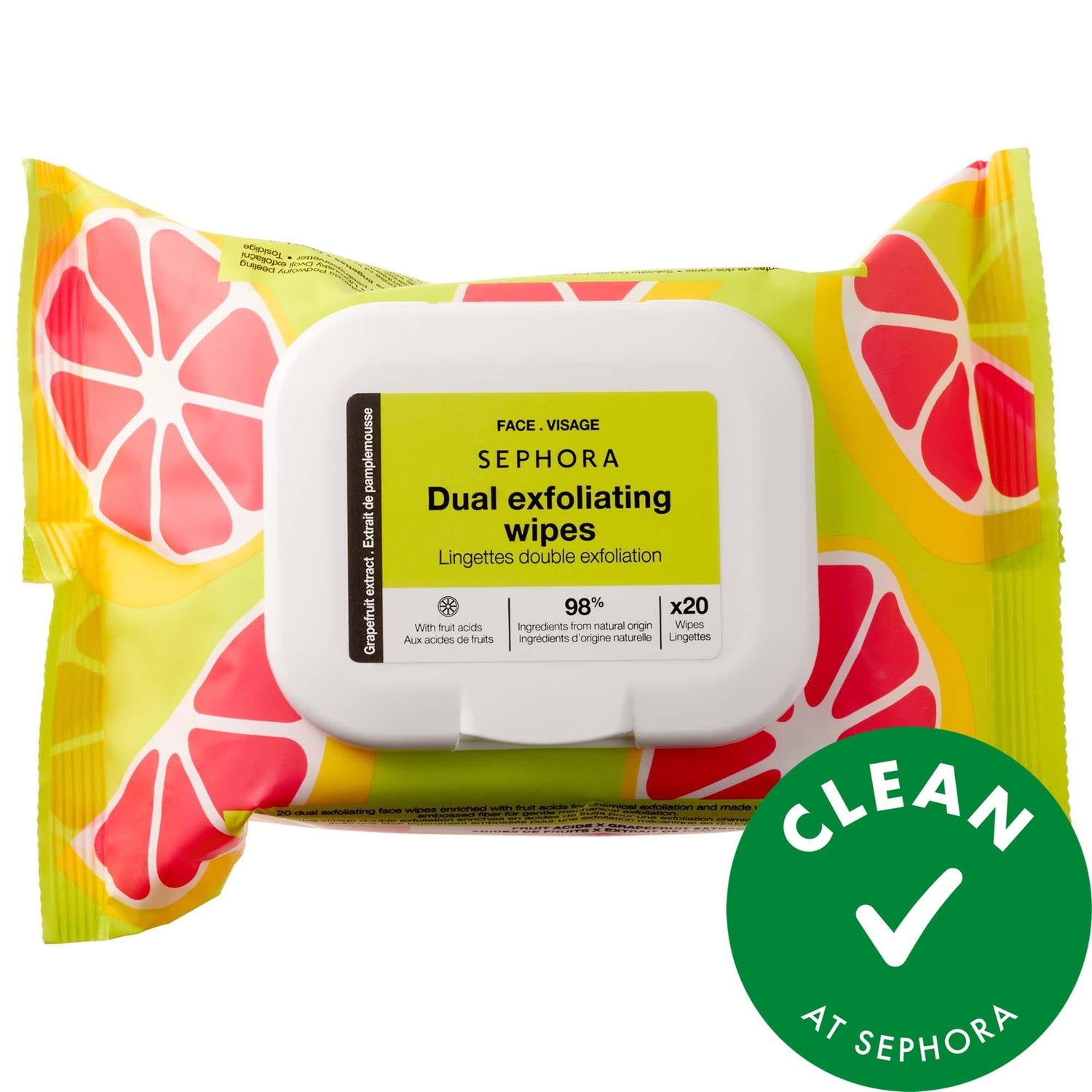 GlowHub Cleansing + Exfoliating Wipes - Micellar Water, Vegan &amp; Natural Skincare for Hydrated &amp; Brighter Skin
