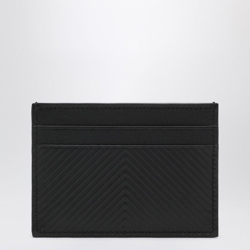LOEWE Mini Textured Chevron Leather Cardholder