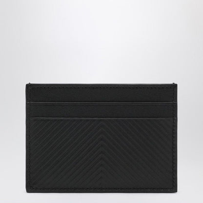 LOEWE Mini Textured Chevron Leather Cardholder