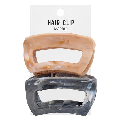 Eklips Marble Hair Clip Set of 2 Yellow &amp; Black