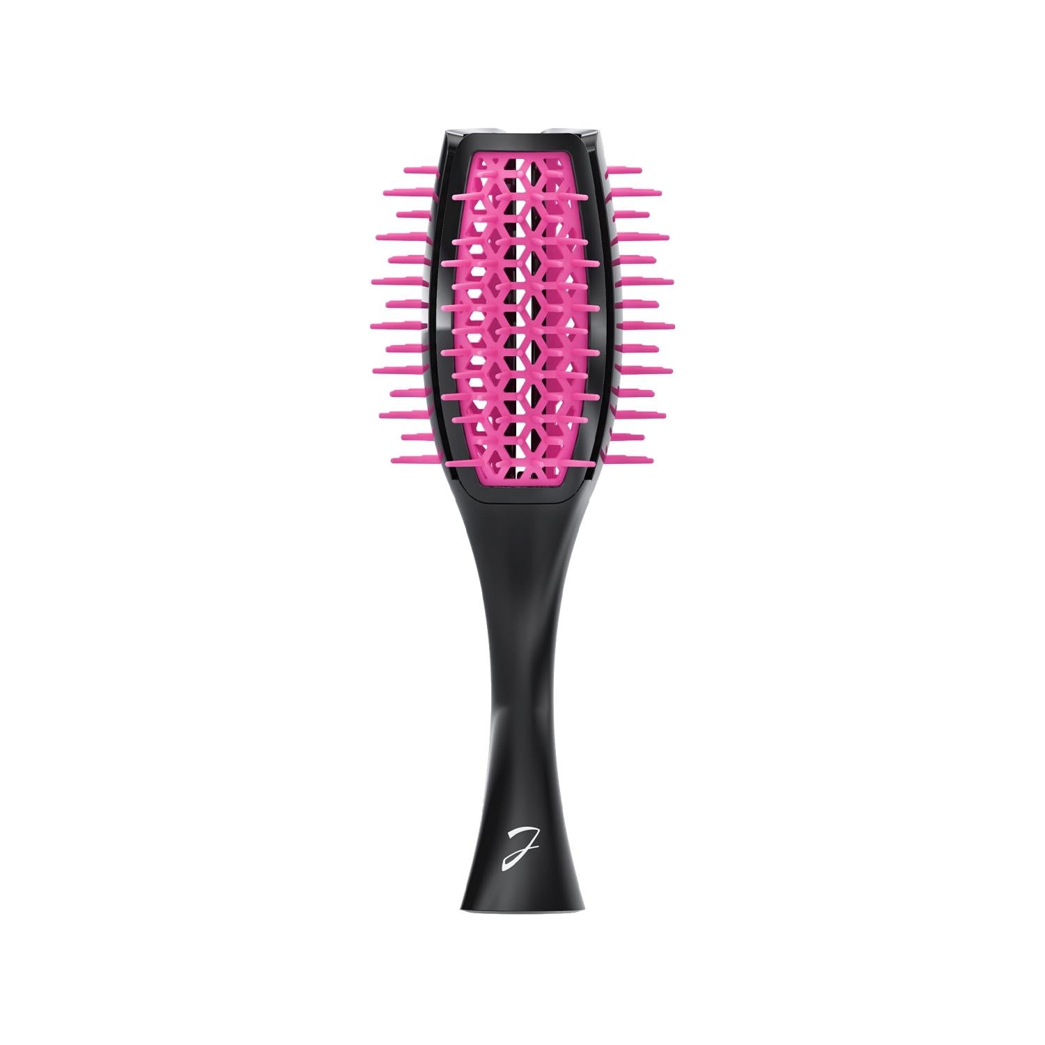 Janeke Tulip Brush Detangling Hair Brush Black Purple