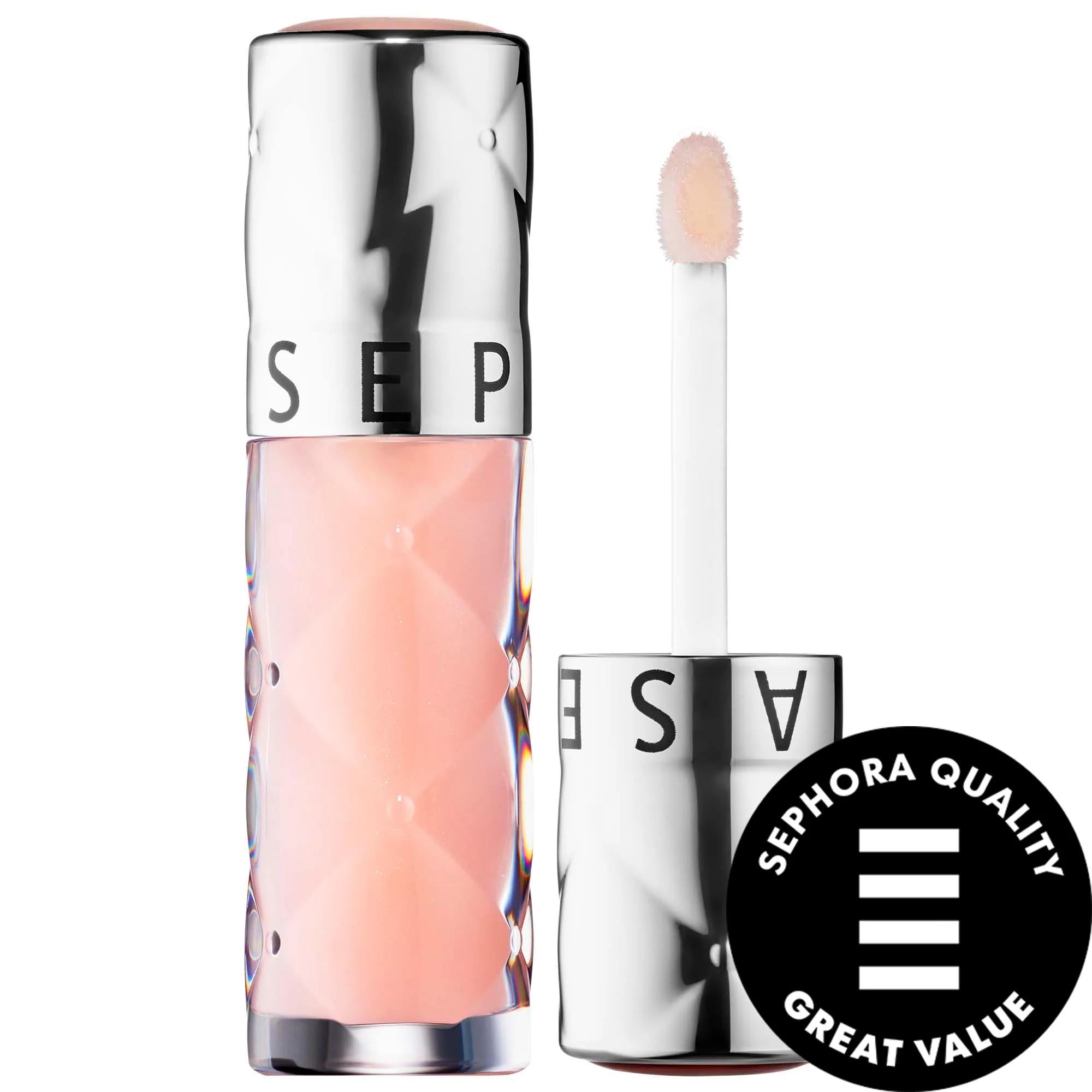 Outrageous Plump: Hydrating Lip Gloss for Fuller Lips &amp; High Shine - Sunflower, Ginger &amp; Peppermint Oil Lip Plumper