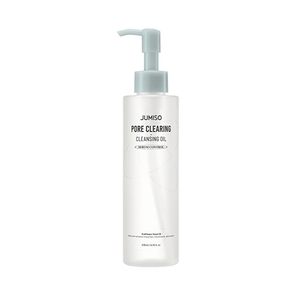 Jumiso Pore Cleansing Oil 200ml - Gentle Facial Cleanser for All Skin Types, Removes Sebum &amp; Impurities, Sunflower Oil Infused