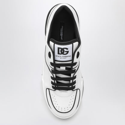 Dolce&amp;Gabbana New Roma White/Black Leather Low Sneaker