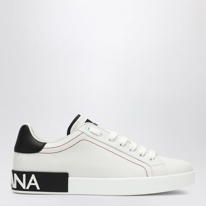 Dolce&amp;Gabbana Portofino White/Black Leather Trainer
