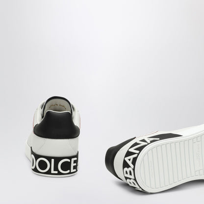 Dolce&amp;Gabbana Portofino White/Black Leather Trainer