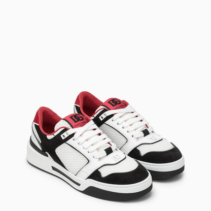 Dolce &amp; Gabbana Black And White Leather Trainer