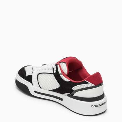 Dolce &amp; Gabbana Black And White Leather Trainer