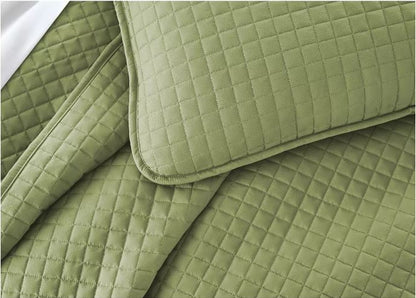Southshore Fine Linens Oversized Lightweight Quilt &amp; Sham Set, Full/Queen, Green
