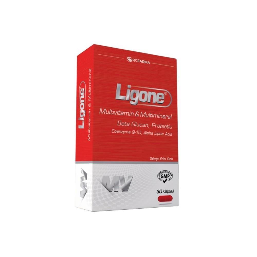 Ligone Beta Glucan Multivitamin Capsules - Immune System Support &amp; Antioxidant Supplement for Health-Conscious Adults