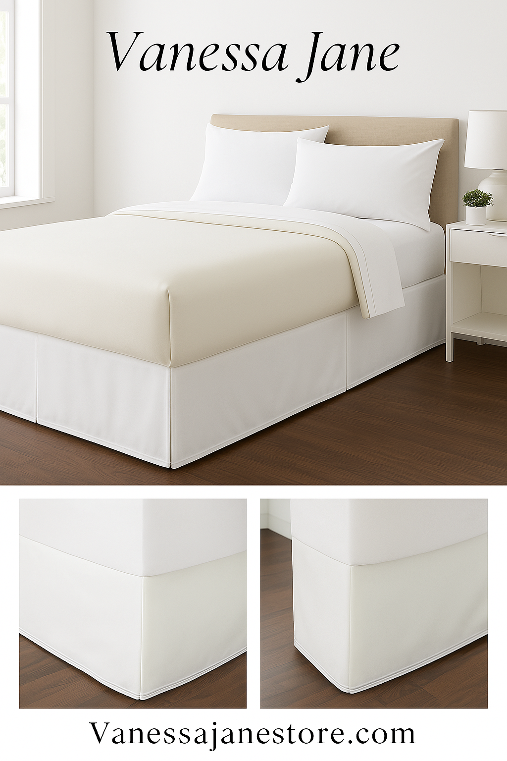 Threshold 300 Thread Count Ultra Soft Flat Sheet True Khaki, Queen