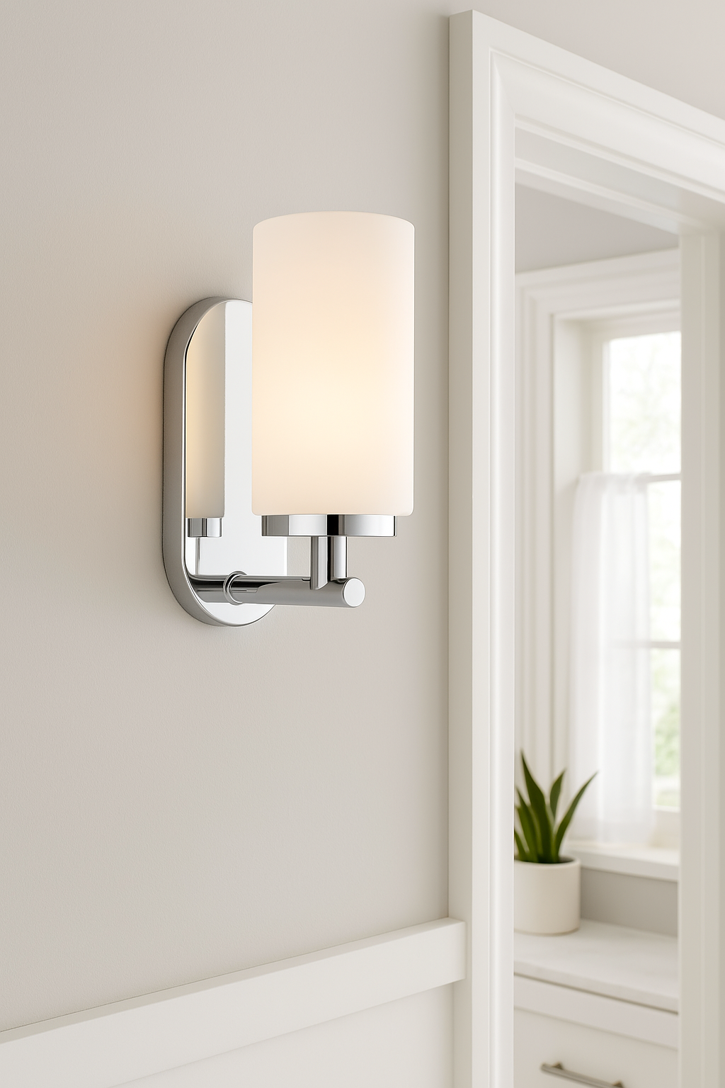Sea Gull Lighting Oslo Wall Sconce in Chrome