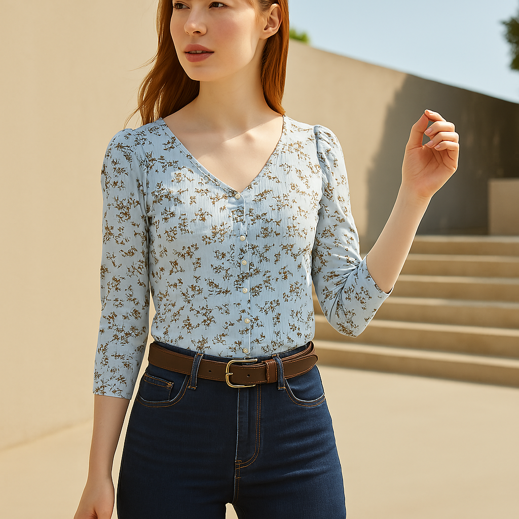 Crave Fame Juniors Ruched Textured Top