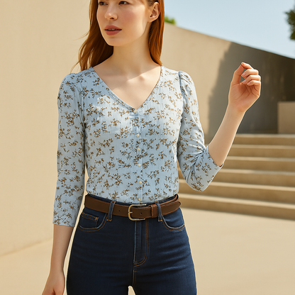 Crave Fame Juniors Ruched Textured Top